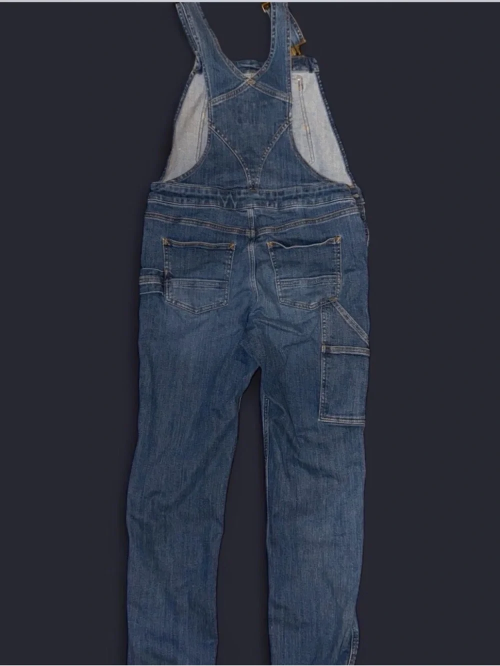 Carhartt Denim Overalls Relaxed Fit in Blue Wash - Picture 5 of 8